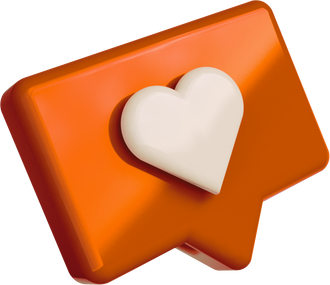 notification love icon 3d